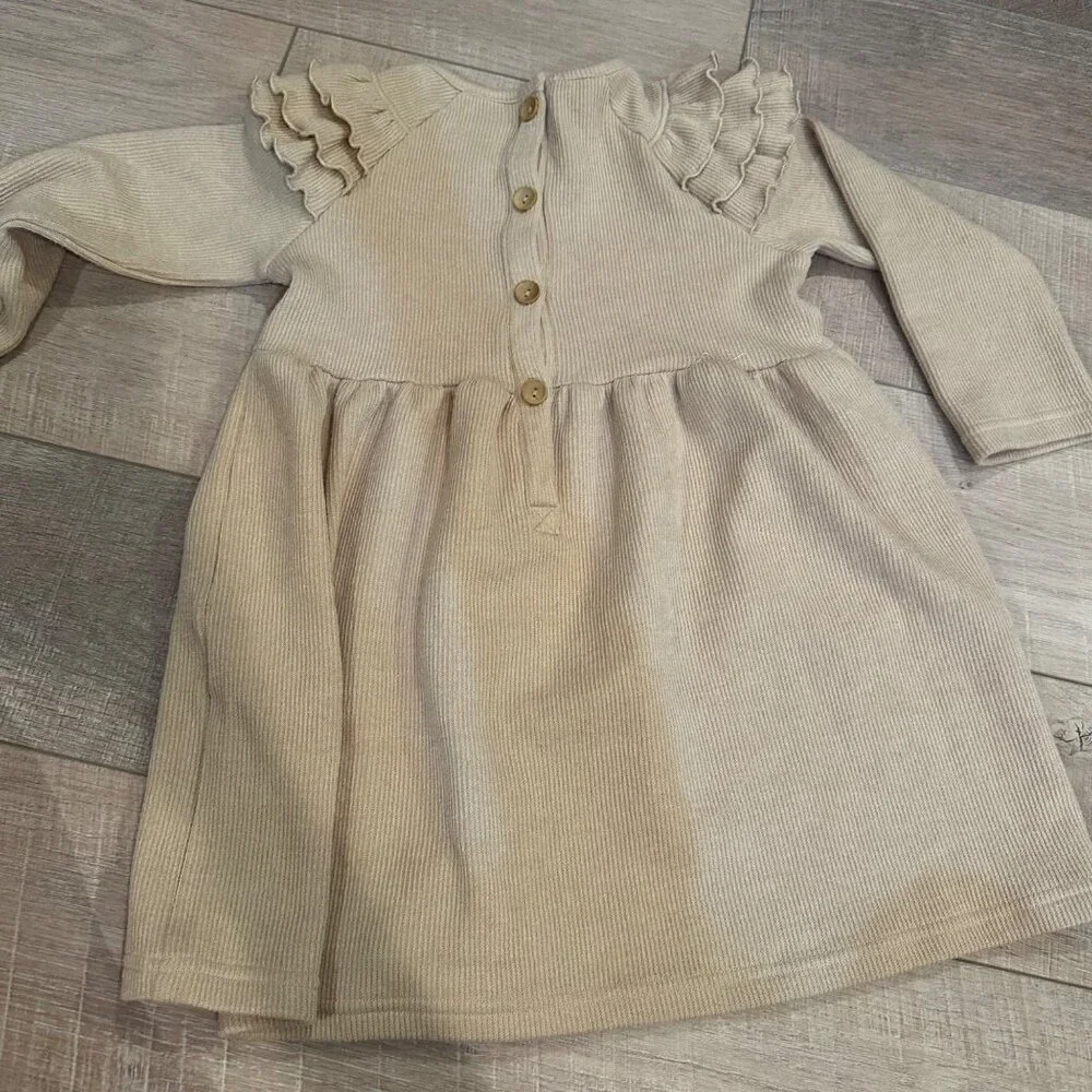 BUSY BEES SMOCKS GIRLS SADIE LONG SLEEVE DRESS SIZE 5